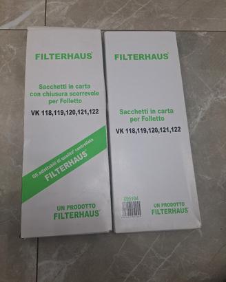 Folletto sacchetto modelli Vk 118 118 120 121 122