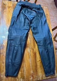Pantaloni pelle moto Yes sottomarca Dainese