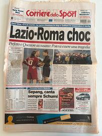 Corriere dello Sport 22/03/2004 Lazio-Roma sospesa