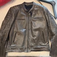 Giacca da moto in pelle traforata Carburo