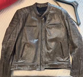 Giacca da moto in pelle traforata Carburo