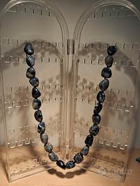 Collana in pietre naturali blu 