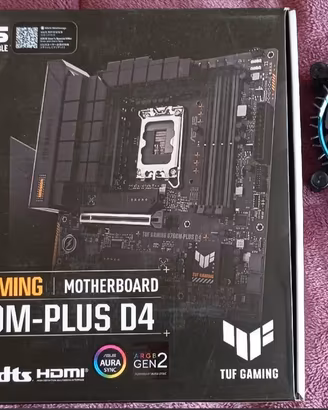 Bundle Gaming Asus Tuf B760M-PLUS D4 con i5-12400