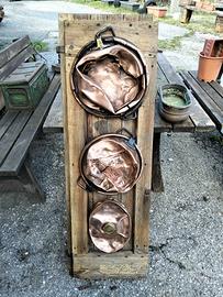 quadro opera rame su legno