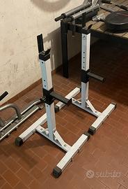 Supporto per bilancere e castello per trazioni .