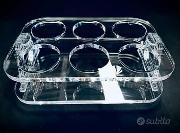 Nautica porta bicchieri in plexiglas