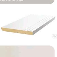 Battiscopa laccato bianco in HDF