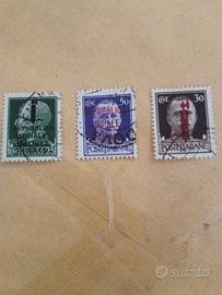 3 francobolli regno d'Italia della RSI 