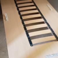 rete 1 piazza con doghe incorporate e ruote