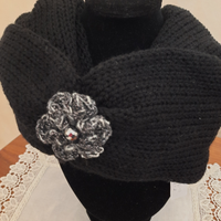 SCALDACOLLO SCIARPA Lavorata con telaio manuale