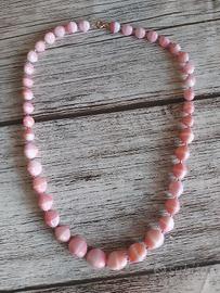 Collana in pietre rosa dure