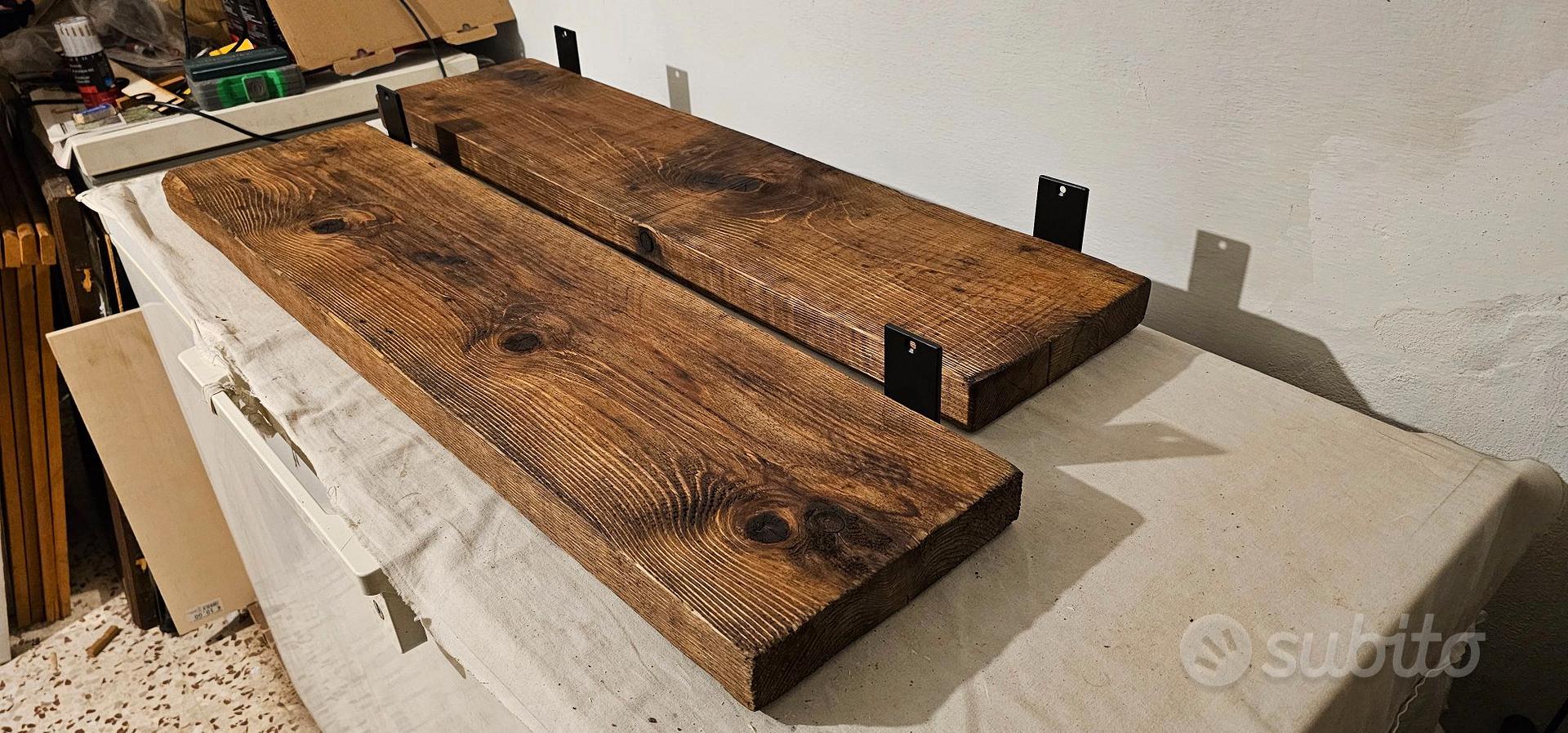 Mensole Galleggianti A Parete Per Bagno Personalizzate Mensola Portaoggetti In L - Foto 3