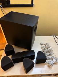 Casse Pioneer 5.1 originali + subwoofer – perfette