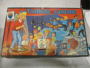 Gioco di società vintage Tombola della canzone