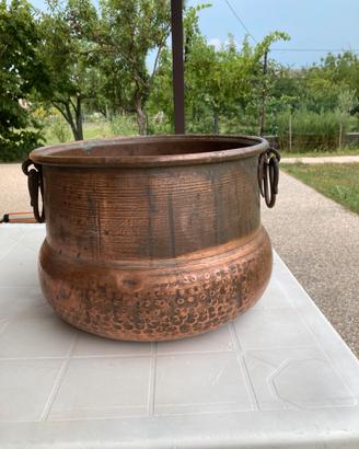Porta vaso in rame