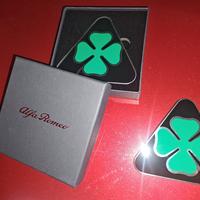 coppia loghi alfa romeo quadrifoglio
