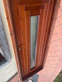 Portone d Ingresso legno pieno con vetro