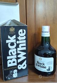 Black&White Scotch Whisky anni 70 - "da litri 2"