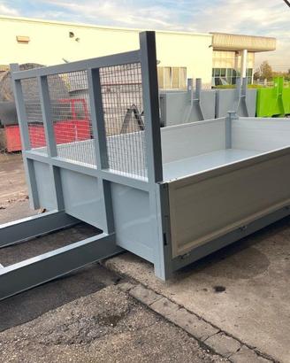 CONTAINER SCARRABILE NUOVO A PIANALE CON SPONDE