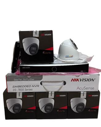 Kit Hikvision 4Cam Ultra ColorVu 24/7+NVR Acusense