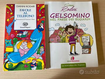 2 libri Gianni Rodari Gelsomino Favole al telefono