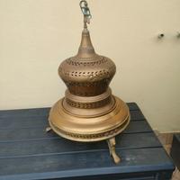 Braciere antico ottone "asso di coppe" decorativo