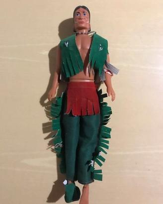 Vintage Action Figure. Indian man