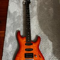Amplificatore fender e chitarra ibanez
