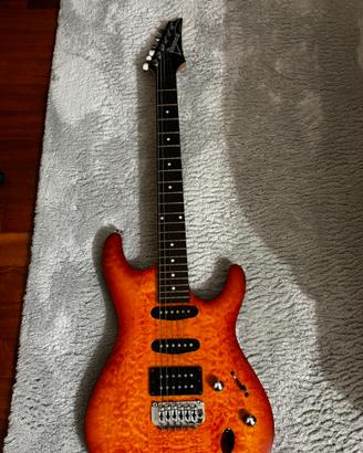 Amplificatore fender e chitarra ibanez