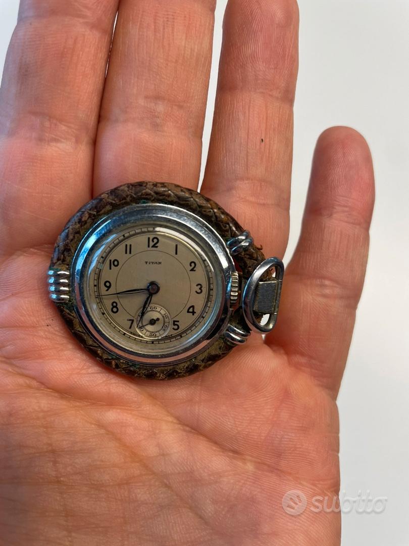 Montre De Poche INVAR Originale - Mécanique à Remontage Manuel - Boîtier Métal Argenté - Pour Collection Ou Pièces Détachées