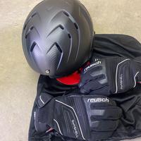 Set sci: casco+guanti