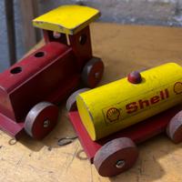 Trenino in legno anni 50