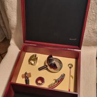 Set accessori vino in scatola legno