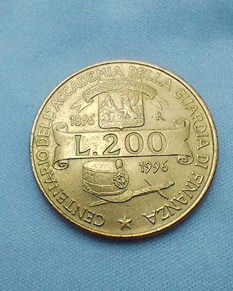 200 lire centenario Guardia di Finanza 