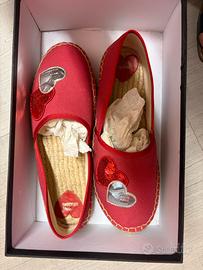 Espadrillas Moschino rosse