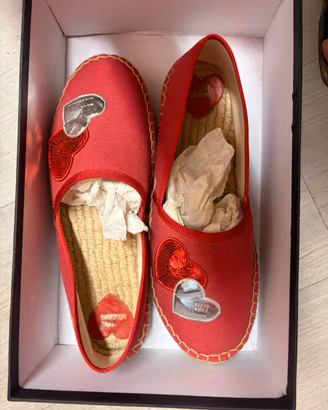 Espadrillas Moschino rosse