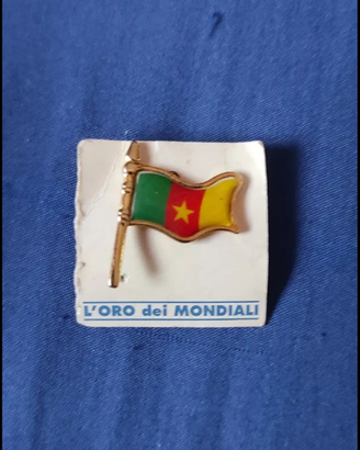 Spilla L'oro dei Mondiali Camerun oro 24K