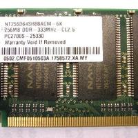 256 MB DDR 333mhz CL.2.5 PC2700S-25330 Nanja