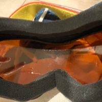 Maschera per casco sci o snowboard con cuatodia