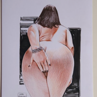 Luca Raimondo peccaminosa Eva disegno originale