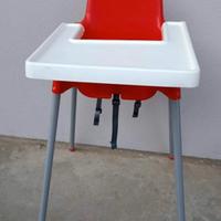 Seggiolone Ikea rosso