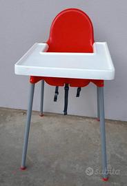 Seggiolone Ikea rosso
