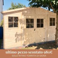 CASETTA DI LEGNO 400x200x246h cm a pannelli 17mm