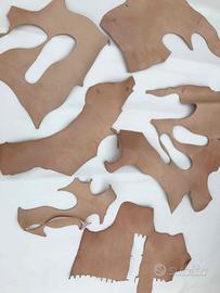 Scampoli ritagli pelle a vegetale naturale - sp.2.