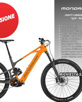 MONDRAKER CRAFTY CARBON S Tg.M 280Km PERFETTA!