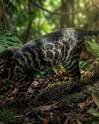 Esclusivo Bengala - "Leopard Nero"da salotto c
