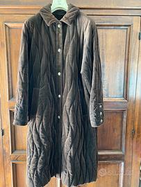 Cappotto donna in velluto liscio