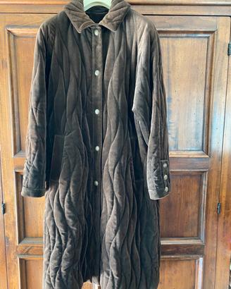 Cappotto donna in velluto liscio