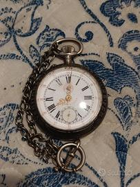 orologio da tasca in argento roskopf patent