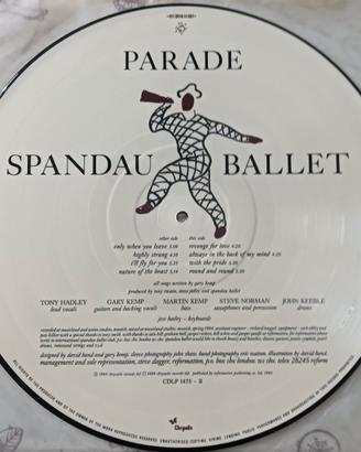 Album Spandau ballet Parade picture disc vinile